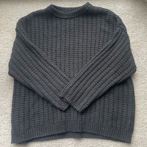 American Eagle Oversized Knit Black Sweater